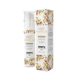 Їстівна масажна олія EXSENS Hot Vanilla з ефектом розігріву, 50 мл