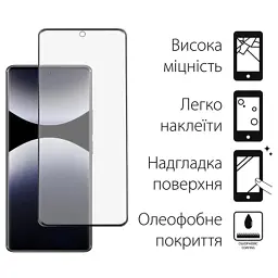 Чохол до мобільного телефона Dengos Kit Xiaomi Redmi Note 14 Pro case Matte + glass (Black) (DG-KM-128) - мініатюра 3