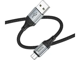 Кабель Hoco X102 USB Type-A to Micro USB 1m Black (6942007608763) - мініатюра 2