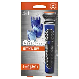 Бритва-стайлер Gillette Fusion 5 ProGlide Styler з 1 змінним картриджем ProGlide Power + 3 насадки для моделювання бороди та вусів - мініатюра 3
