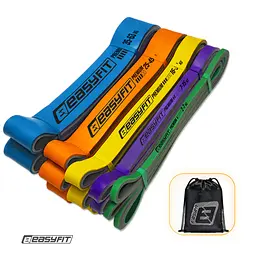 Набір двошарових резинок для підтягування EasyFit Premium 2-63 кг (5 шт)