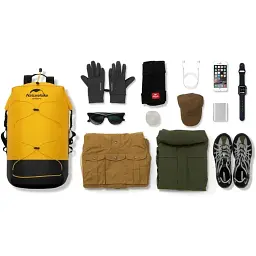 Рюкзак Naturehike NH21FSB04 водонепроникний 30 л бежевий - мініатюра 3