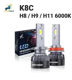 Автолампи DAWN KNIGHT K8C H8/H9/H11 6000K з обманкою (Canbus), комплект 2 шт