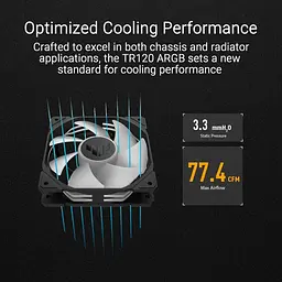 Комплект вентиляторів ASUS TUF Gaming 120мм TR120 ARGB Triple Pack Black (90DA0090-B09020) - мініатюра 12