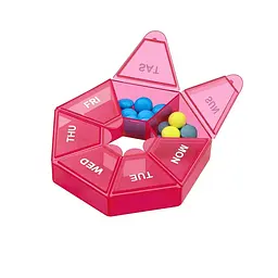 Таблетниця Semi 7Days Mini Pill Box, червоний - мініатюра 2