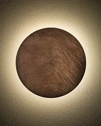 Бра, настінний світильник Nowodvorski 11290 Ring Timber M LED 1x10W 3000K 130Lm IP20 коричневий - мініатюра 2