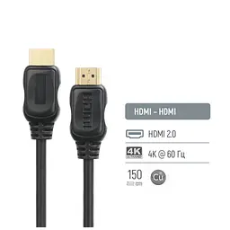 Кабель мультимедійний HDMI M to HDMI M 1.5m V2.0 4K60Hz black ColorWay (CW-CBHD078-BK) - мініатюра 6
