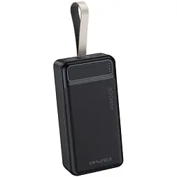 Портативний зарядний пристрій Power Bank Awei P7K 30000 mAh USB/Type-C Чорний