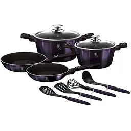 Набір посуду 10 предметів Berlinger Haus Purple Eclipse Collection (BH-7140)