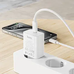 МЗП Hoco C143A Benefit PD20W (1USB-C) White - мініатюра 8