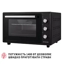 Електрична піч Perfelli CLASSIC 37 BLACK - мініатюра 9