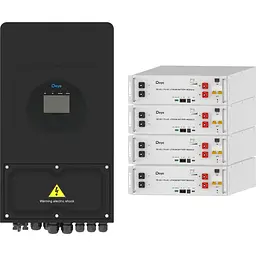 Система зберігання енергії Deye SUN-6K-SG03 Black 6kW + 4 АКБ SE-G5.1 Pro-B 20.4Wh (51.2V/100Ah/5120Wh) [159293]