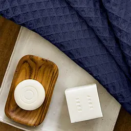 Рушник вафельний Cosas Denim Greek Waffle 30x30 см (Towel_66Denim_GreekWaffle_30x30) - мініатюра 3