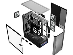 Корпус MODECOM VOLCANO AQ500 ARGB MIDI BLACK (MC-A-AQ500-4FA-B) - миниатюра 7