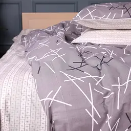 Простирадло MirSon Ranforce Elite Scandi Lines 220x240 см (2200012434307) - мініатюра 2