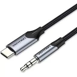 Кабель мультимедійний USB-C to 3.5mm M 1.0m gray Vention (BGKHF)