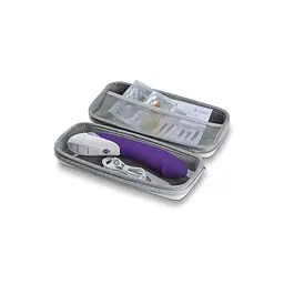 Потужний вібратор Mystim Terrific Truman Purple з двома моторами і вираженою головкою - мініатюра 11
