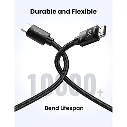Кабель мультимедійний HDMI M to HDMI M 1.0m V2.0 4K Ugreen (30999)
