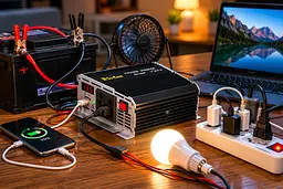Перетворювач AC / DC RPI 500 W SU-KAM / Перетворювач напруги з вольтметром / Автомобільний інвертор 12-220 В - мініатюра 3