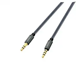 Аудіокабель із мікрофоном Hoco Tarnish mini-Jack 3.5 mm UPA04 - мініатюра 3