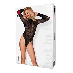 Боді Hot in Here Surprise, S/M/L (чорний) - мініатюра 2