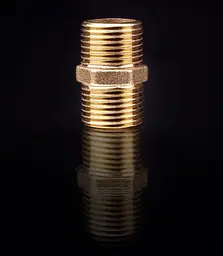Ніпель Lexline К.0510-В 1/2" ПН довгий посилений латунь 30412 - мініатюра 3