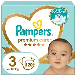 Підгузки Pampers Premium Care 3 (6-10 кг), 120 шт.