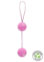 Вагінальні кульки Fuck Green Sphere Balls, 3.2 см, рожевий - мініатюра 4