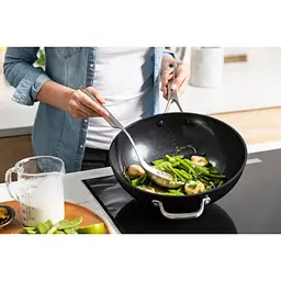Сковорода вок KitchenAid FHA 30 см з керамічним покриттям (CC005696-001) - мініатюра 6