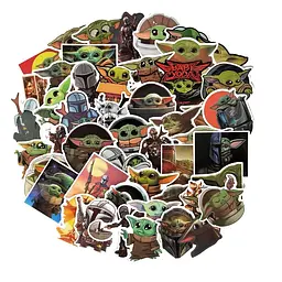 Стікерпак GeekLand Baby Yoda 50 штук - мініатюра 2