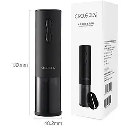 Розумний коркотяг Circle Joy Mini Electric Wine Opener (CJ-EKPQ04/CJ-EKPQ03) чорний - мініатюра 2