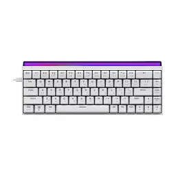 Клавіатура Ajazz NK68 Red Switch USB UA White (NK68-R-W) - мініатюра 3