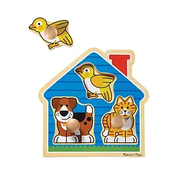 Формовий пазл Melissa&Doug Домашні тварини, 3 елементи (MD2055) - мініатюра 3