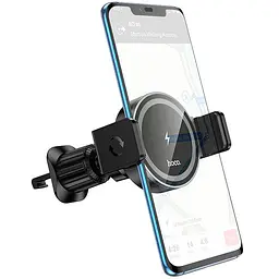 Автотримач із БЗУ HW35 Power 15W (air outlet) Black Hoco teh0029273 - мініатюра 3