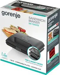 Бутербродниця Gorenje SM703GCB - мініатюра 6