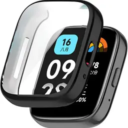 Чохол-накладка DK Silicone Face Case для Xiaomi Redmi Watch 3 Active / 3 Lite (black)