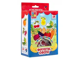 Набір магнітів Овочі та фрукти, Vladi Toys