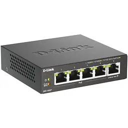 Коммутатор D-Link DGS-1005P 5-Port Gigabit Desktop PoE+ (DGS-1005P/E)