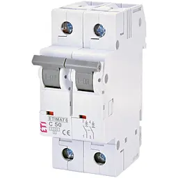 Автоматичний вимикач ETI ETIMAT 6 2p C 50А (6 kA) (2143521)