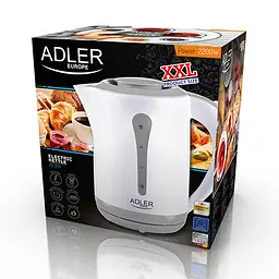 Великий Електрочайник об'єм XXL 2.5 л пластиковий Adler AD 1244 - мініатюра 4