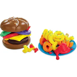 Набір для творчості з пластиліном Hasbro Play-Doh Kitchen Creations Burger and Fries Set (E5112_E5472) - мініатюра 7