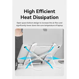 Підставка до ноутбука VENTION Laptop X-type Stand White ABS 83-170мм (KDNW0) - мініатюра 8