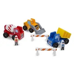 Дерев'яний ігровий набір Melissa&Doug Будівельні машинки (MD656) - мініатюра 3