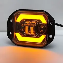 Bi-LED Фара додаткова 24W (9W x 4) 10-60V 125x90x55 мм з DRL Ближнє та Далеке світло 1 шт. - мініатюра 2