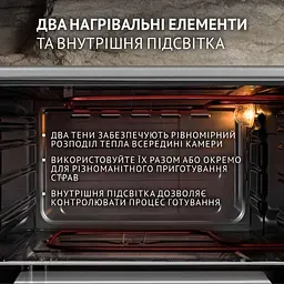 Електрична піч Perfelli Classic 37 Grey - мініатюра 4