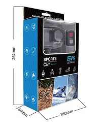 Портативна екшн камера F302AATR Full HD 5K Wi-Fi з пультом ДУ - мініатюра 6