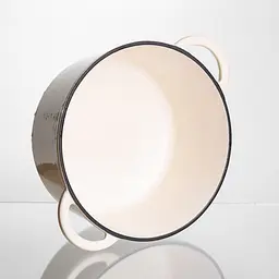 Каструля чавунна емальована 4 л, бежевий Yongkang HP-FLG-1 WHITE - мініатюра 5