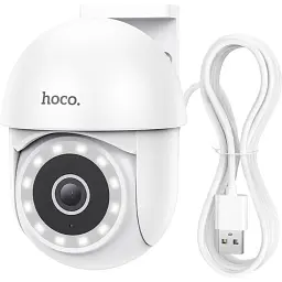 IP-камера для відеоспостереження Hoco D2 Outdoor PTZ HD White (611688) [143164] - мініатюра 2
