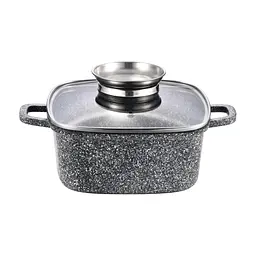 Каструля Gusto квадратна покриття Ceramic Snow 4,4 л (GT-2704-24)