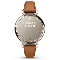 Смарт-годинник Garmin Lily 2 Cream Gold with Tan Leather Band (010-02839-60) - мініатюра 4